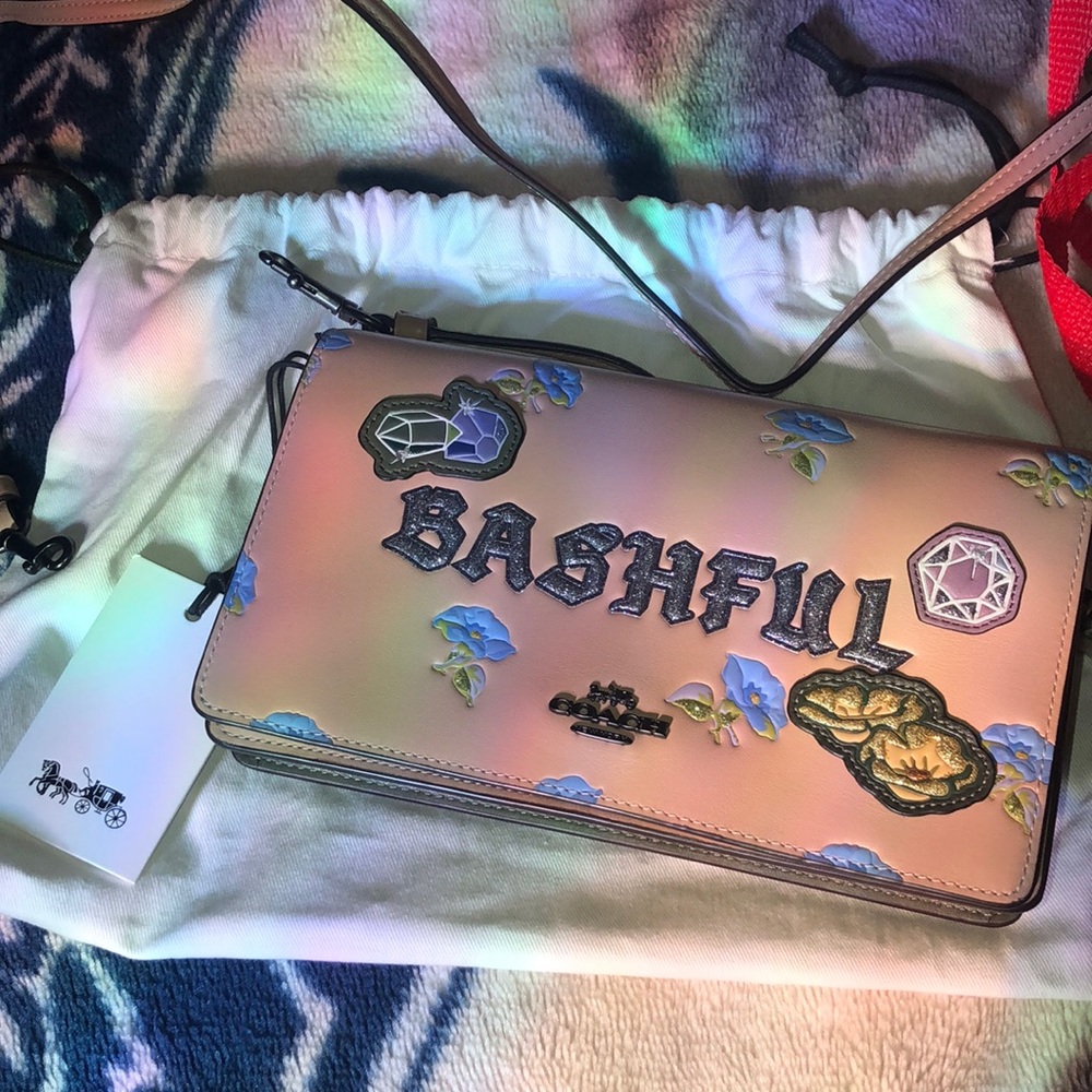 Disney themed Coach long crossbody bag NEVER USED